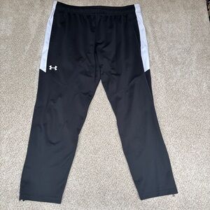 Under Armour Pants Men's XXL Black Zip Hem Athletic Training Joggers